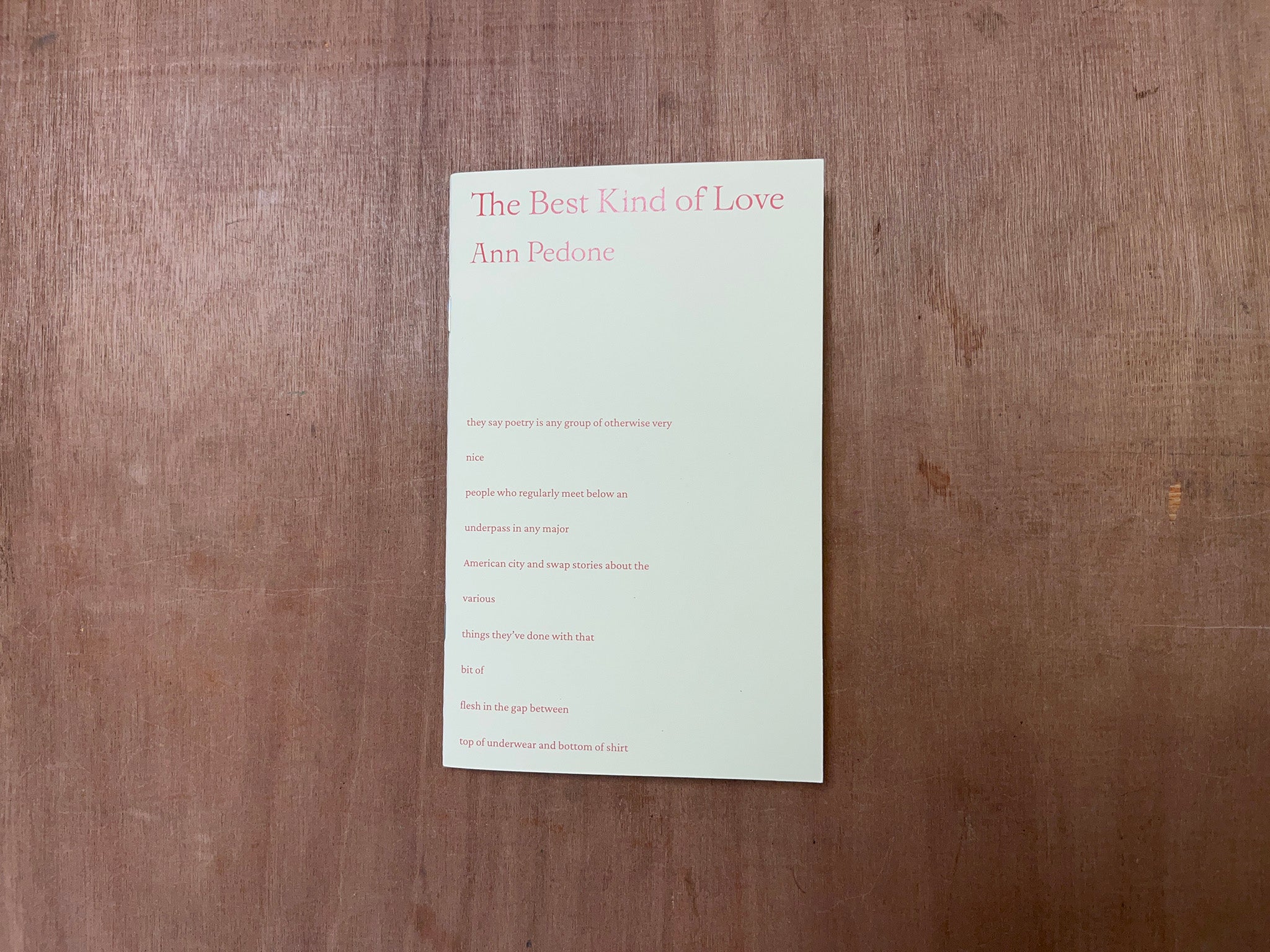 THE BEST KIND OF LOVE by Ann Pedone