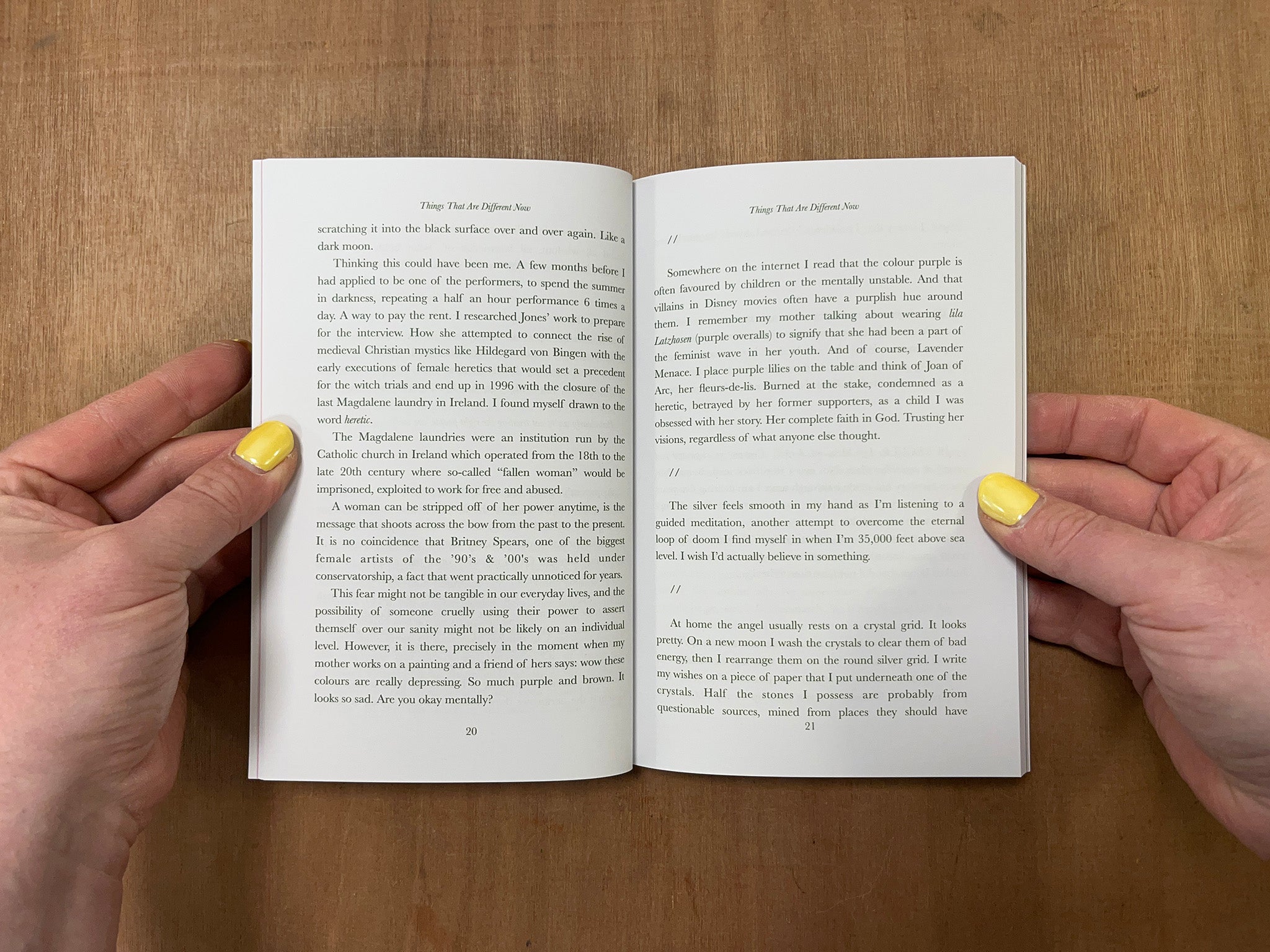 THINGS THAT ARE DIFFERENT NOW by Sophia Hembeck