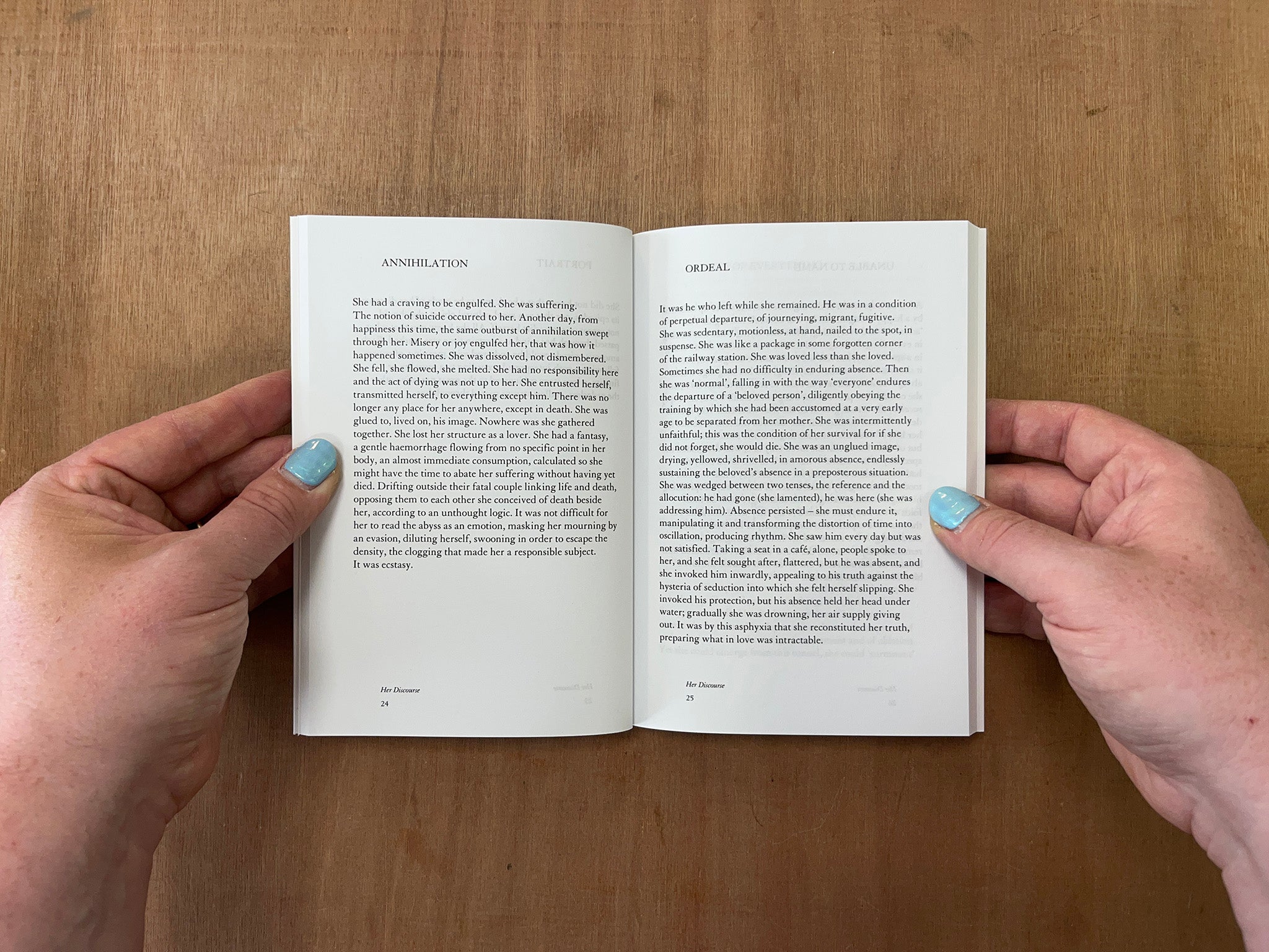 HER DISCOURSE by Sharon Kivland