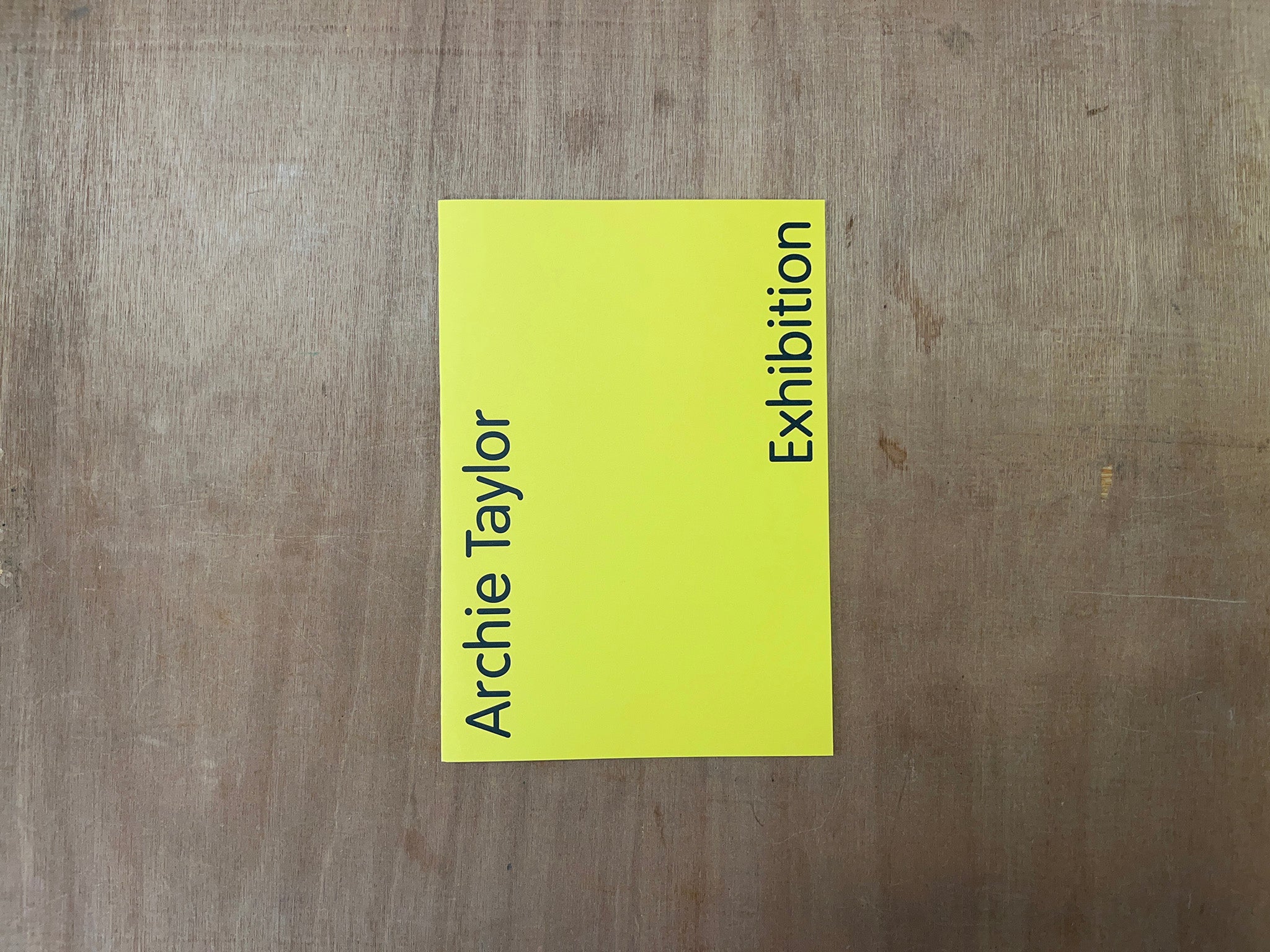 EXHIBITION by Archie Taylor