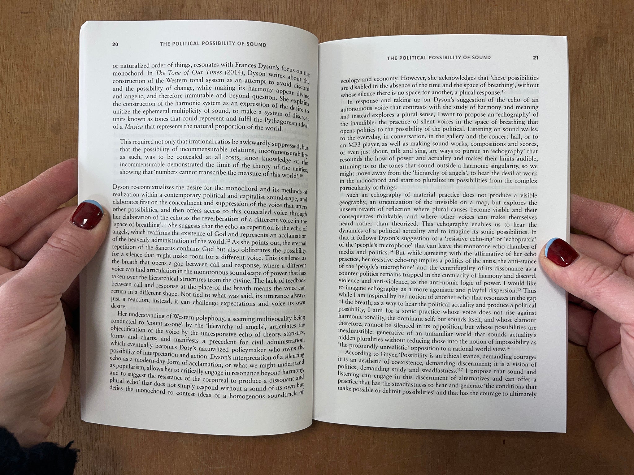 THE POLITICAL POSSIBILITY OF SOUND: FRAGMENTS OF LISTENING by Salomé Voegelin