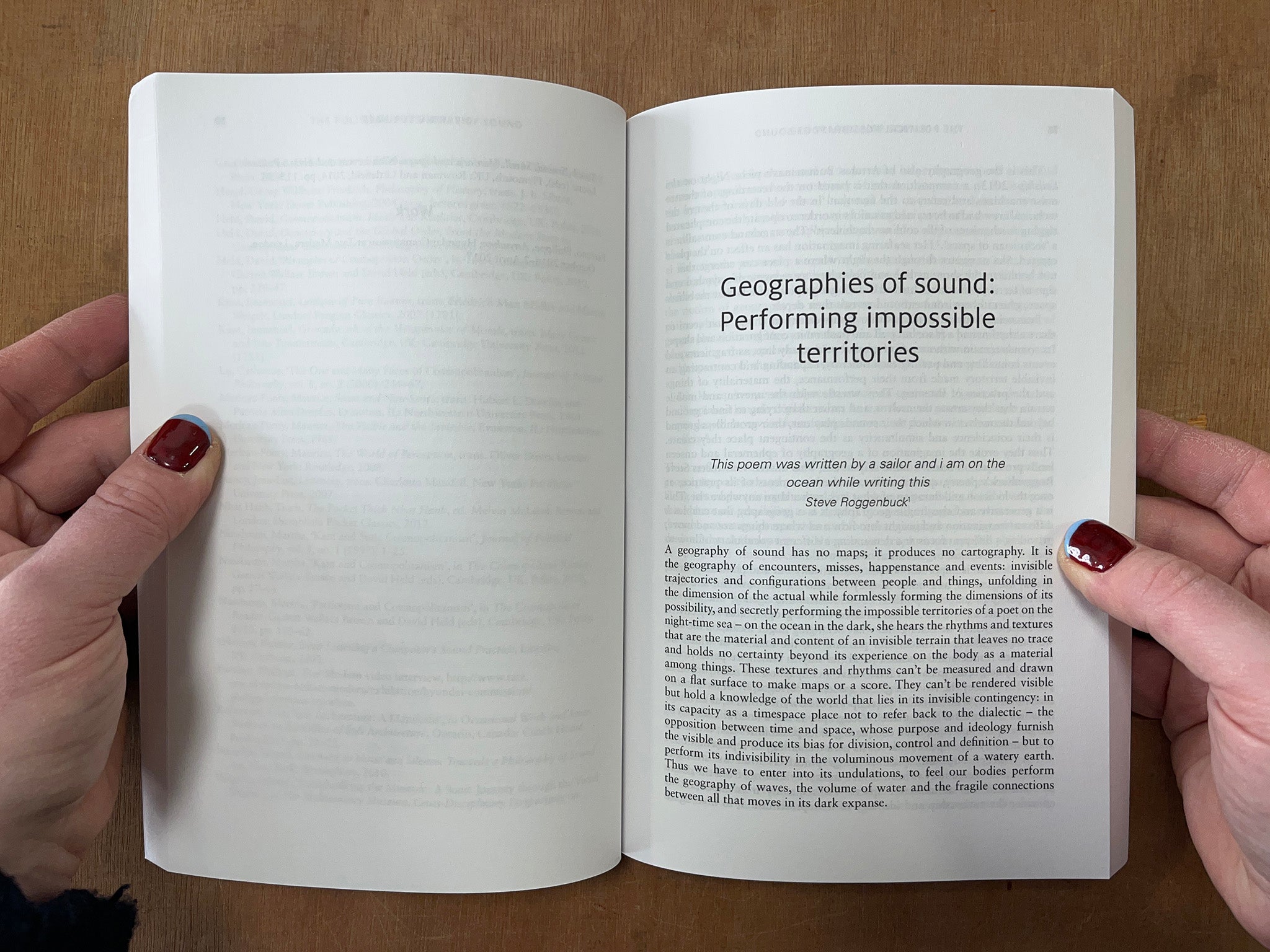 THE POLITICAL POSSIBILITY OF SOUND: FRAGMENTS OF LISTENING by Salomé Voegelin