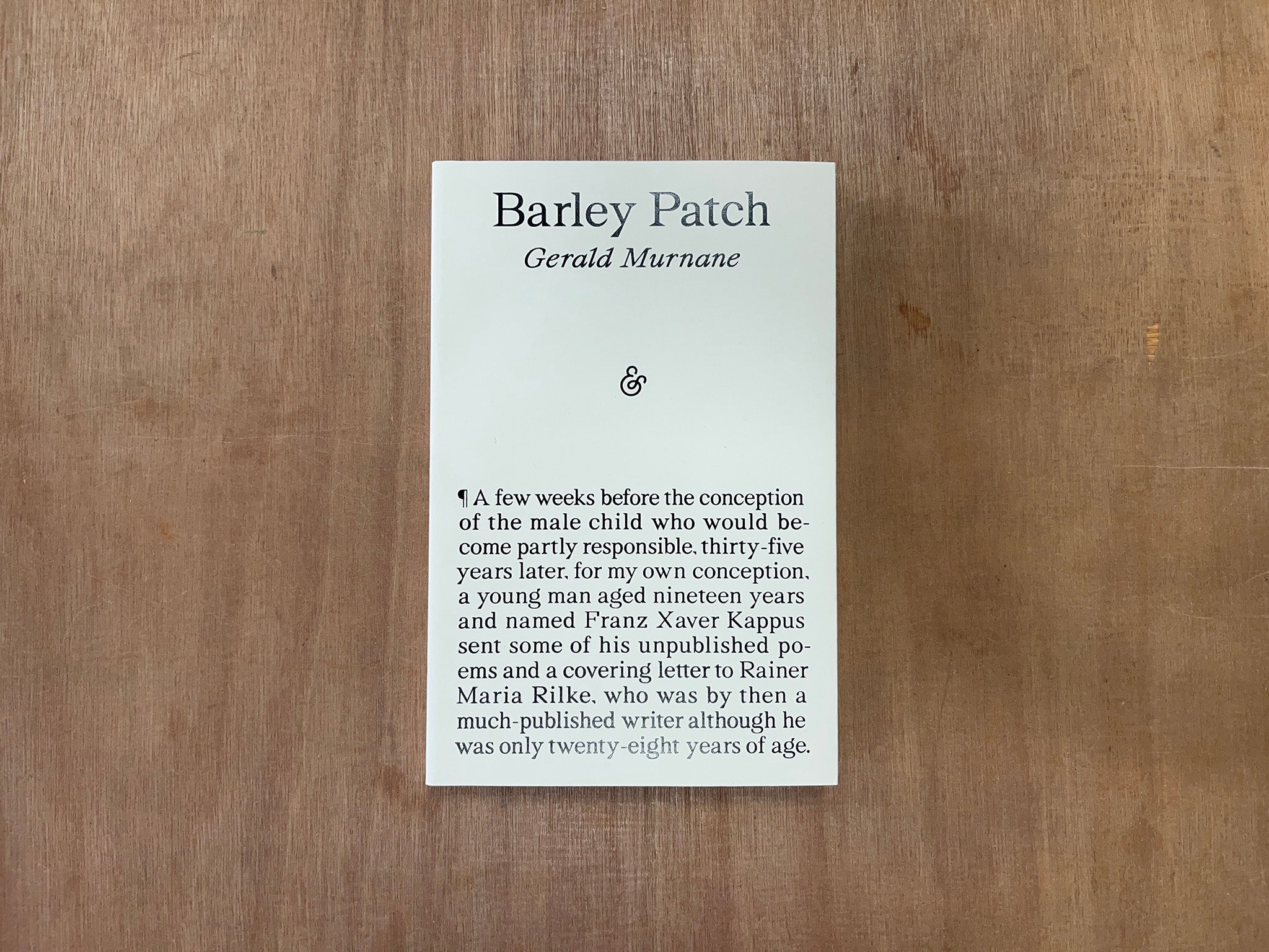 BARLEY PATCH by Gerald Murnane