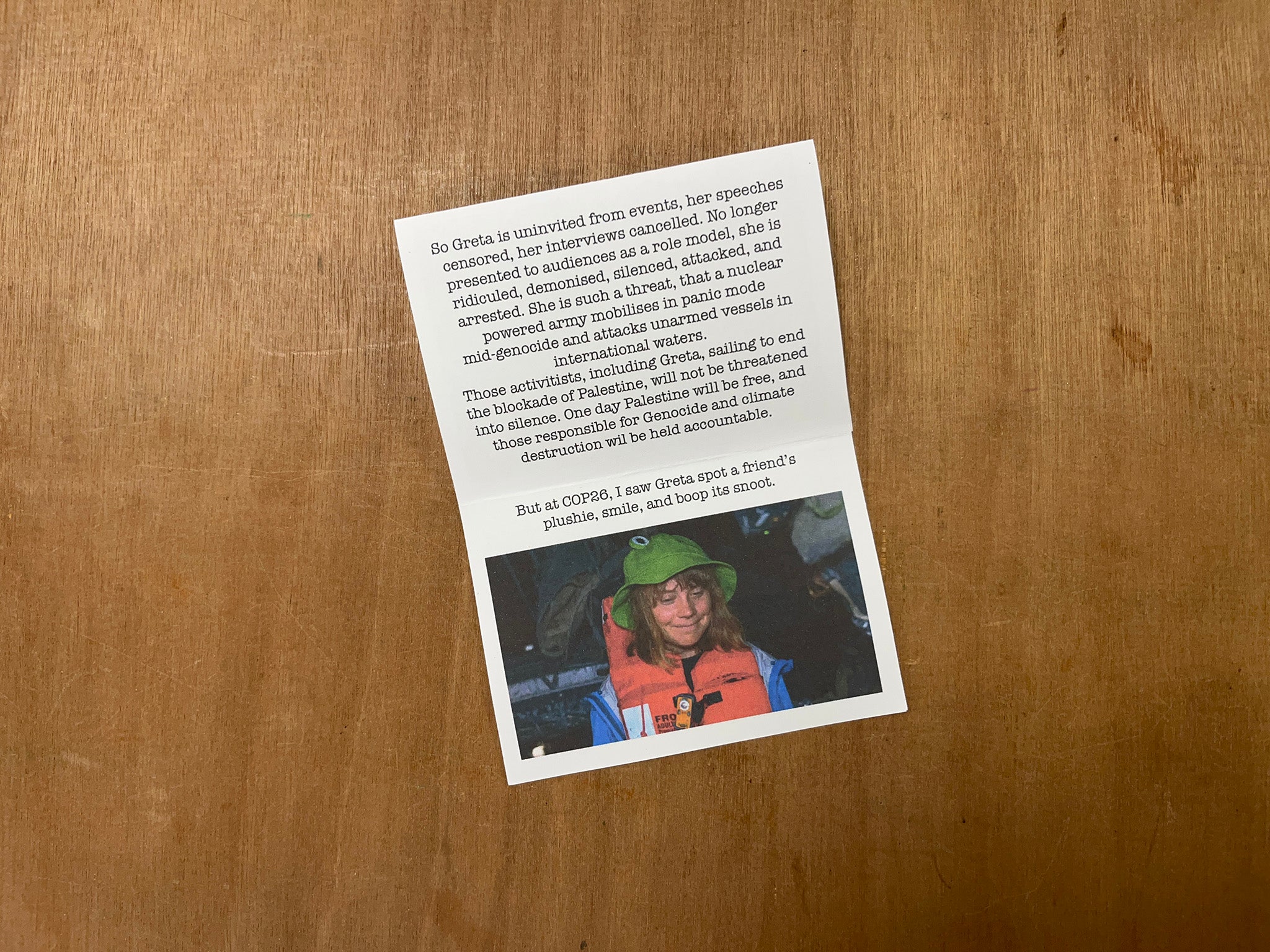 GRETA THUNBERG BOOPED A SNOOT by Alasdair Watson