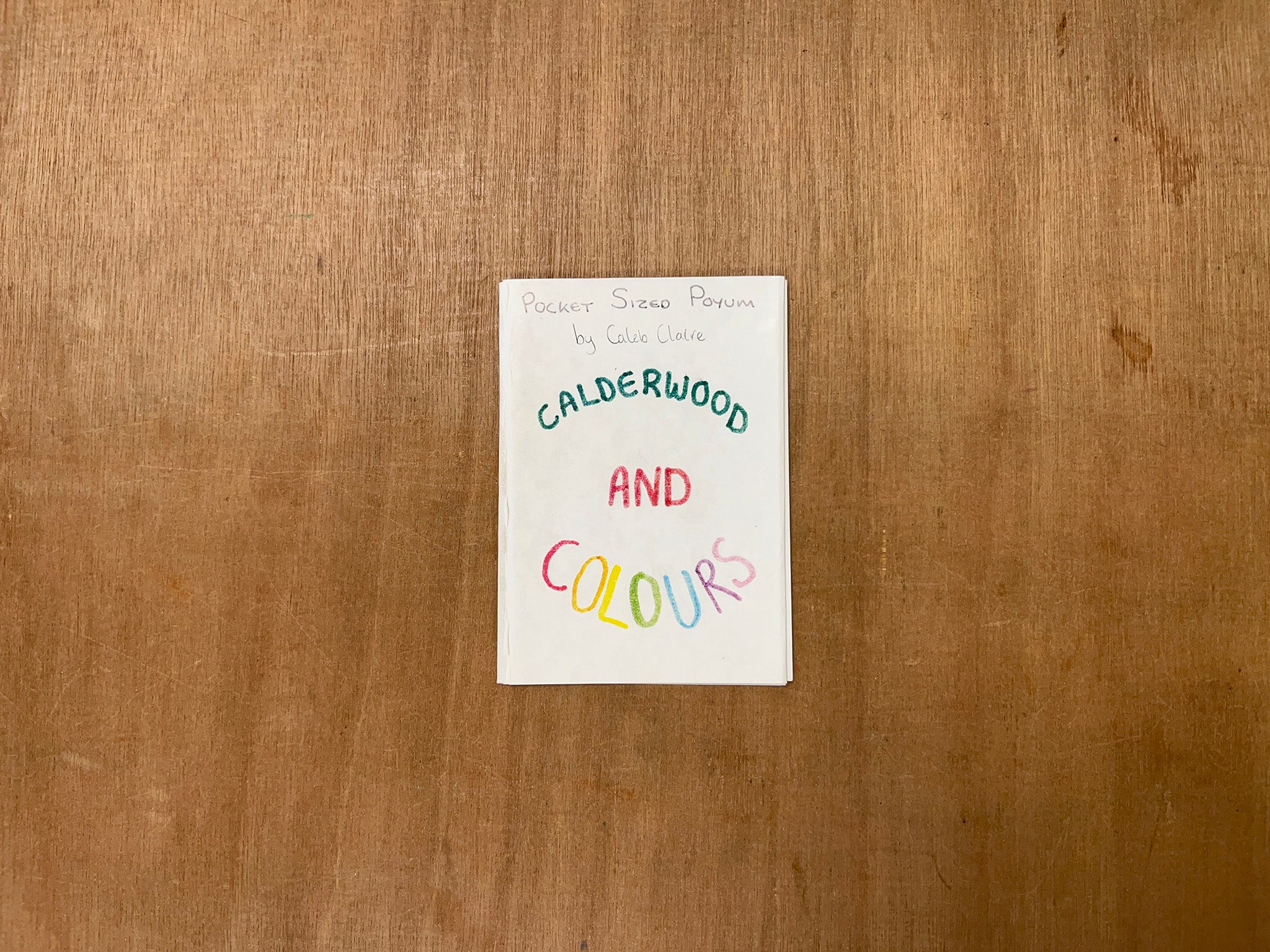 CALDERWOOD AND COLOURS by Caleb Claire