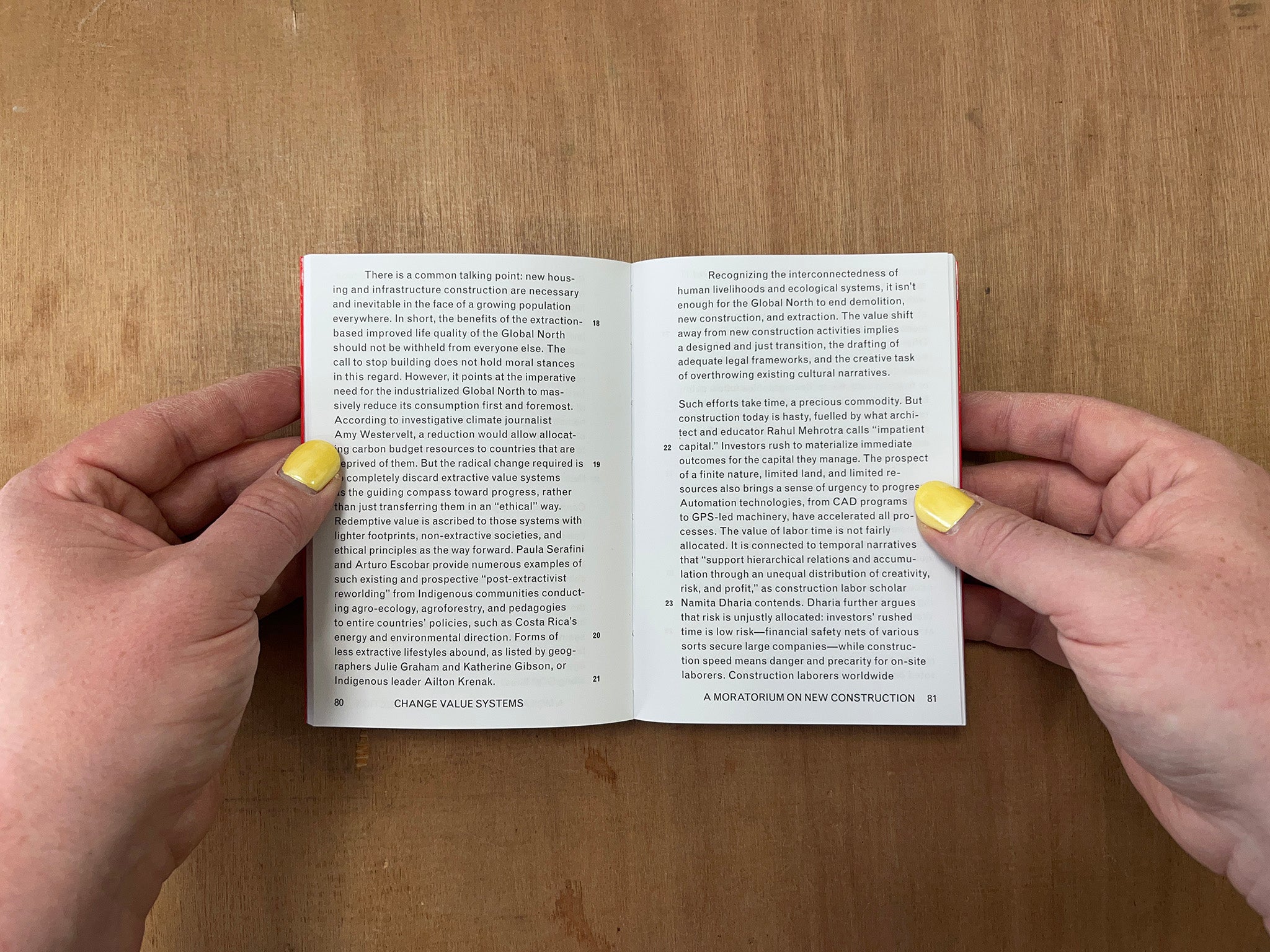 A MORATORIUM ON NEW CONSTRUCTION by Charlotte Malterre-Barthes