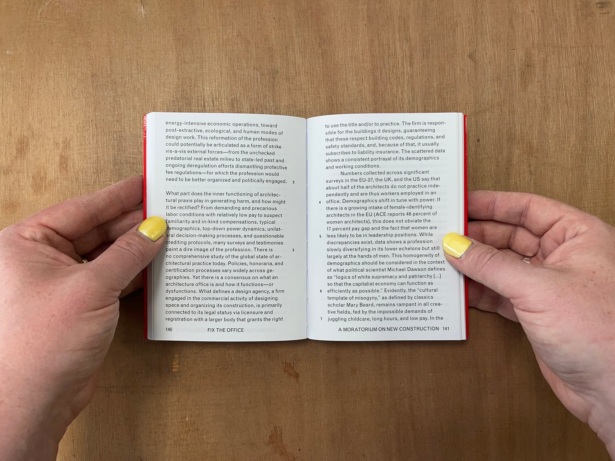 A MORATORIUM ON NEW CONSTRUCTION by Charlotte Malterre-Barthes