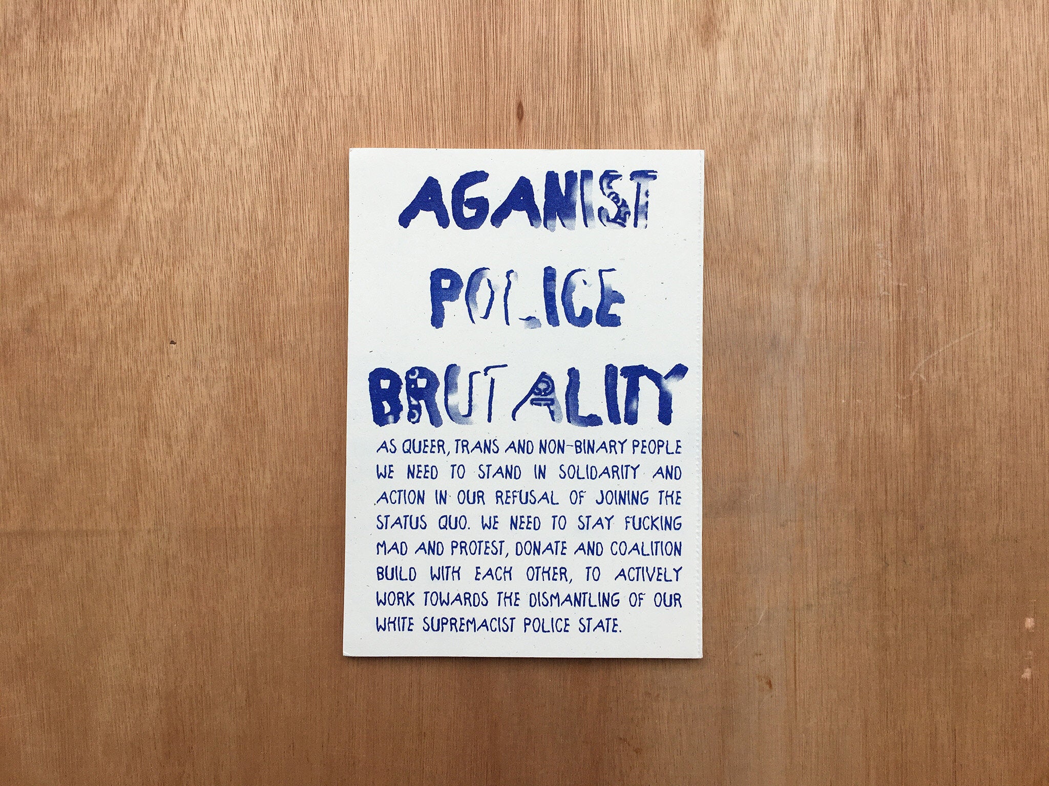 STONEWALL WAS A RIOT AGAINST POLICE BRUTALITY by Be Oakley