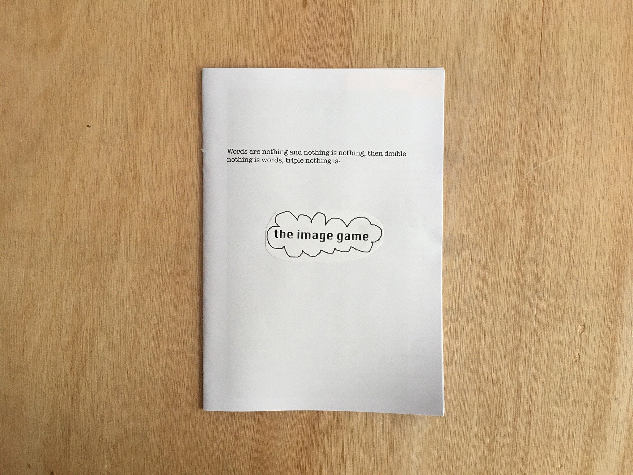 THE IMAGE GAME by Charlie Hammond and Owen Piper