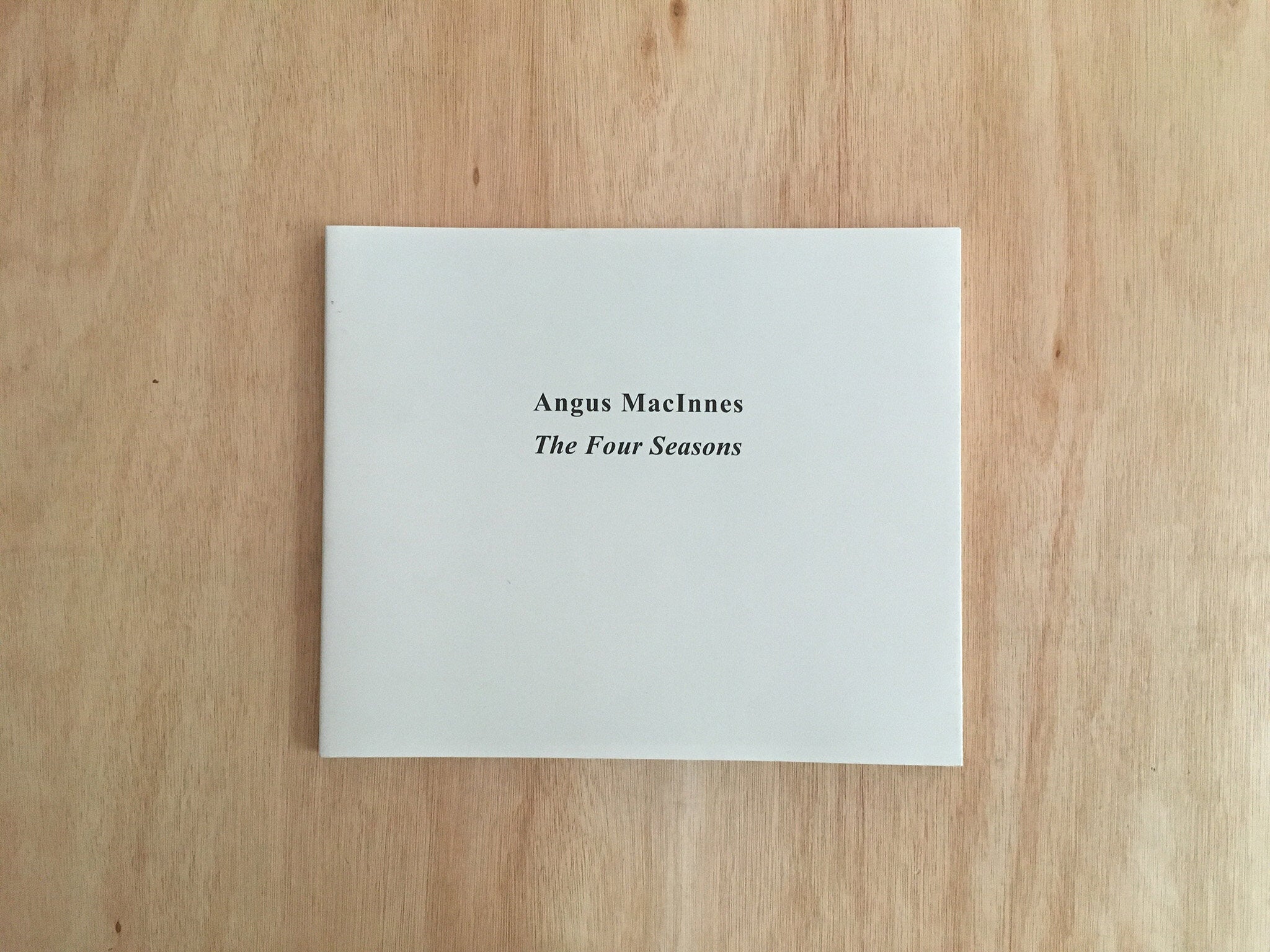 THE FOUR SEASONS by Angus MacInnes