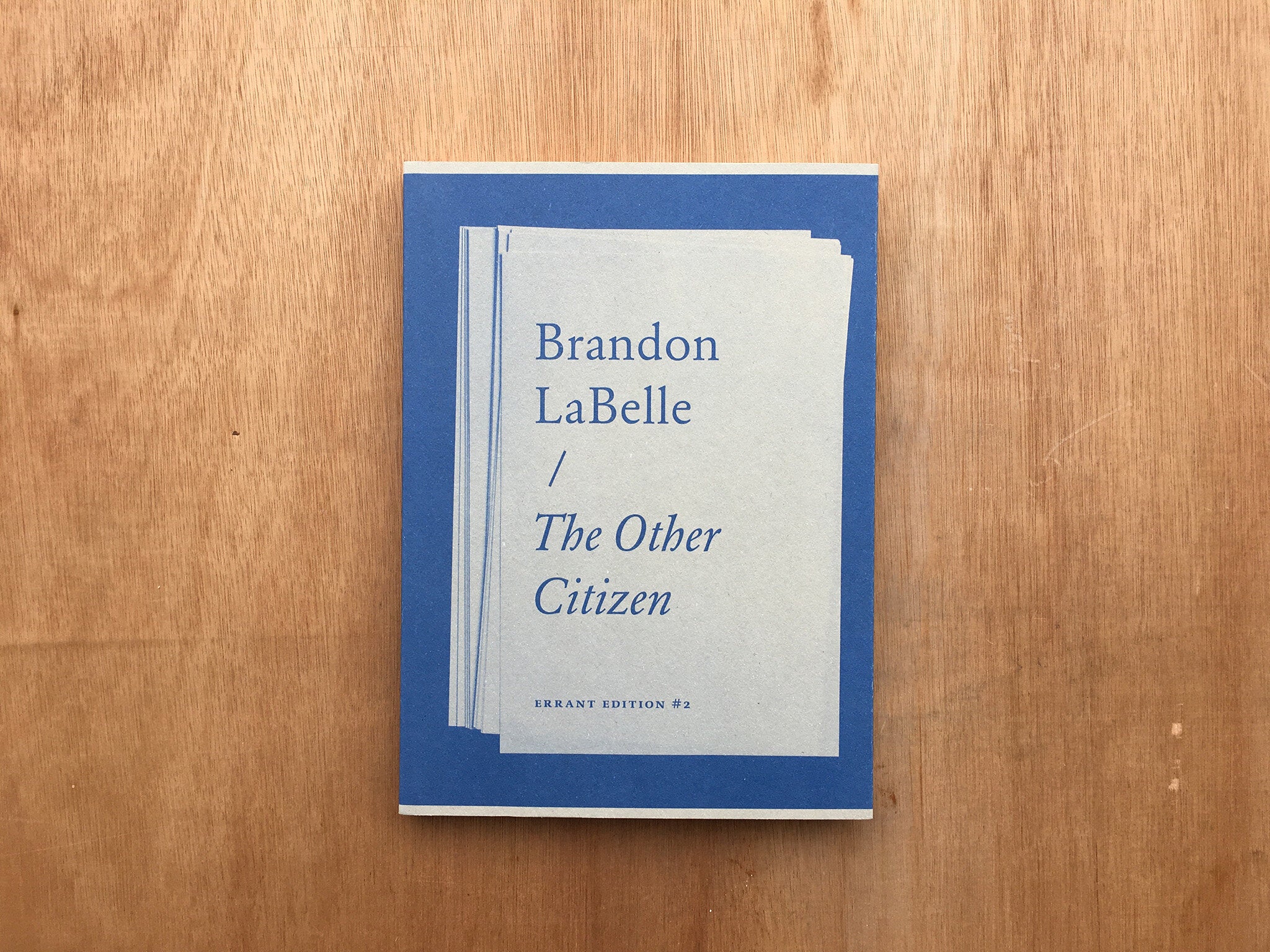 THE OTHER CITIZEN by Brandon LaBelle