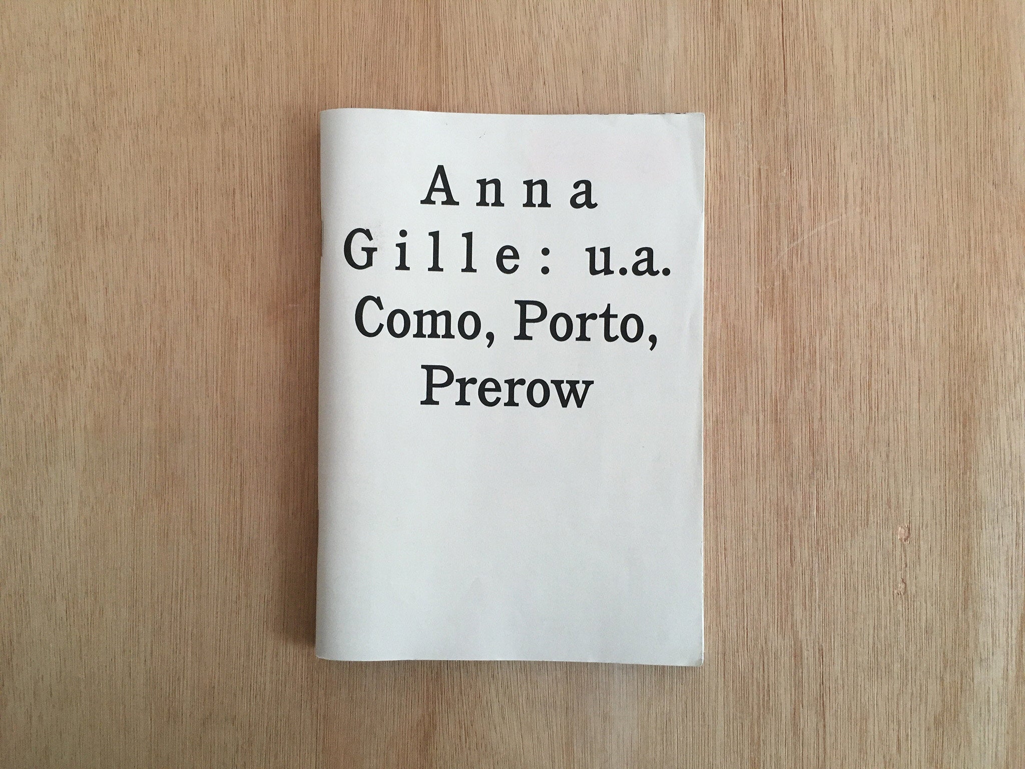 U.A. COMO, PORTO, PREROW By Anna Gille