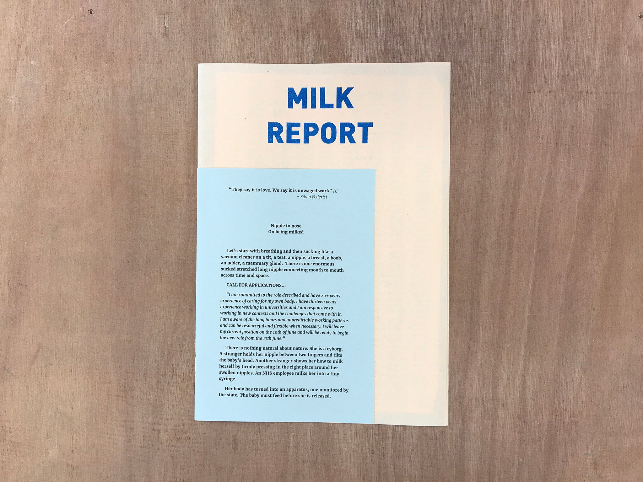 MILK REPORT by Conway And Young