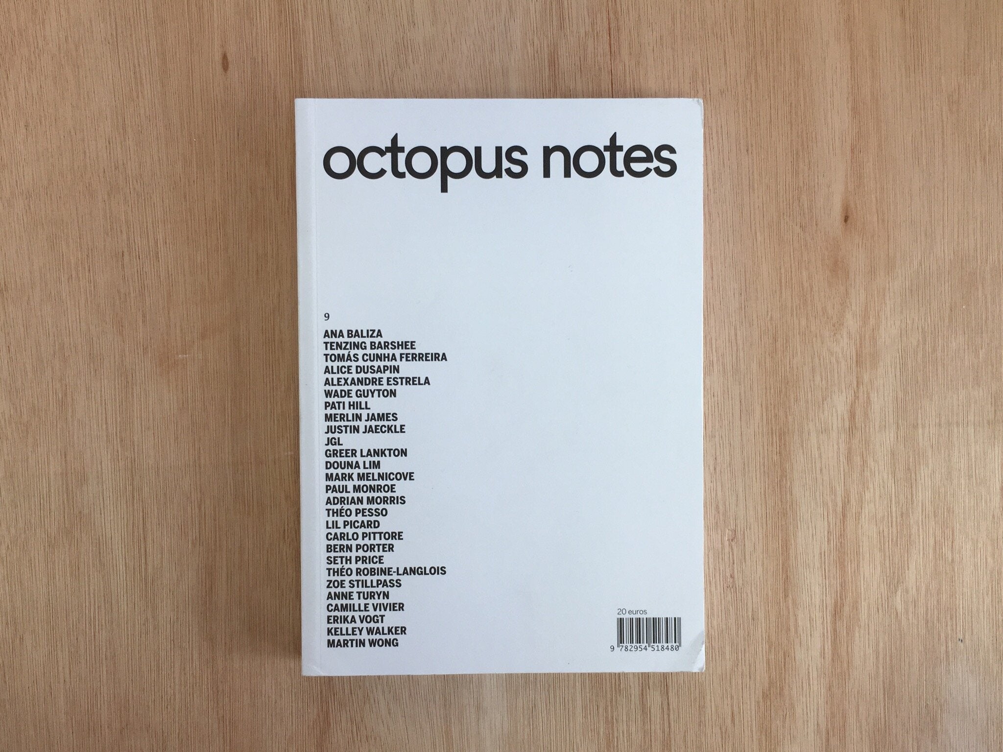 OCTOPUS NOTES #9