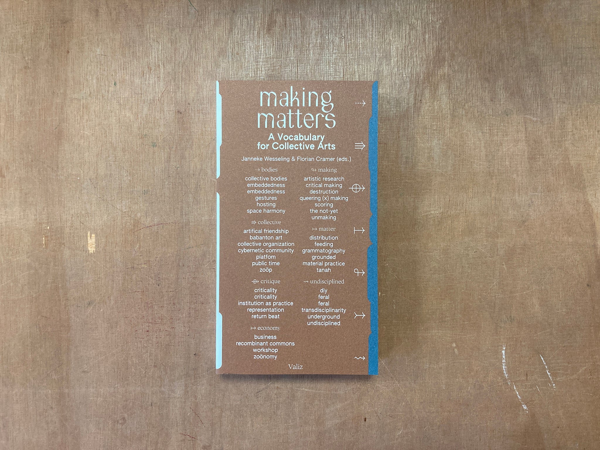 MAKING MATTERS: A VOCABULARY FOR COLLECTIVE ARTS edited by Janneke Wesseling and Florian Cramer