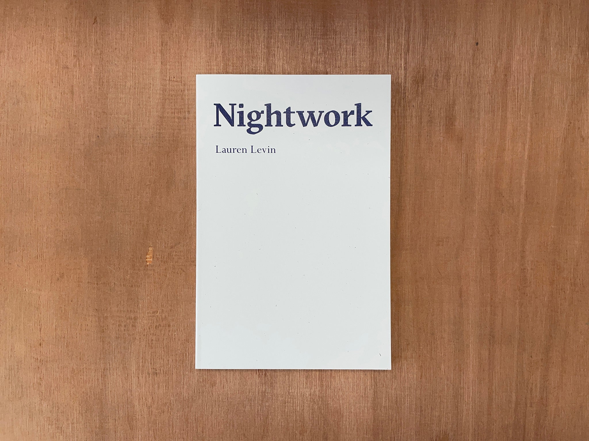 NIGHTWORK by Lauren Levin