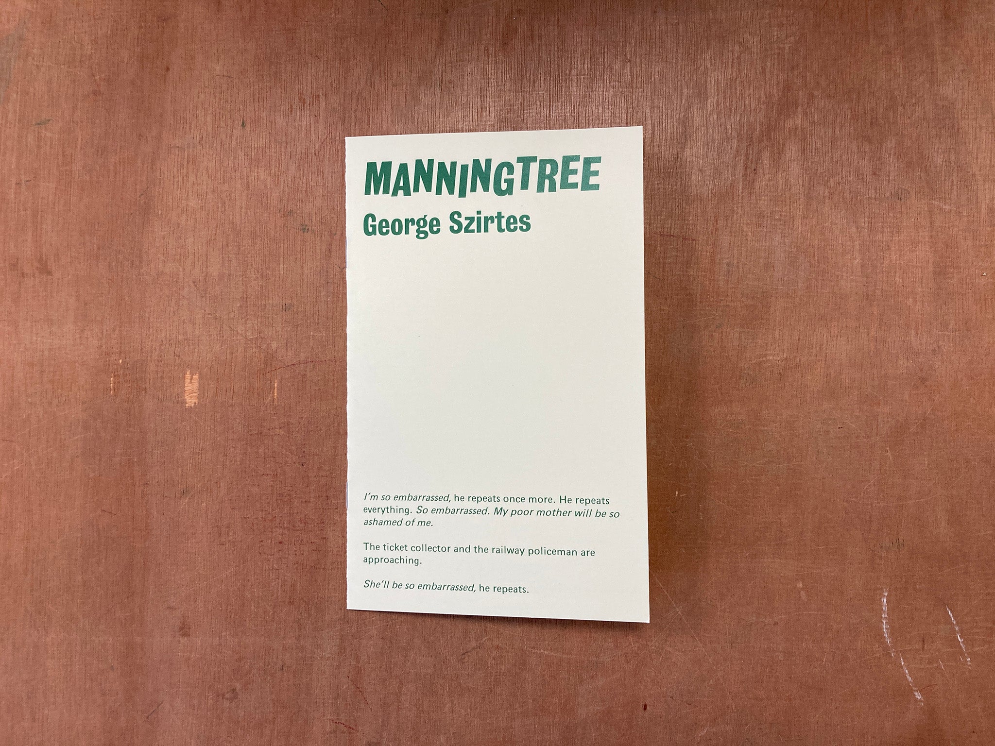 MANNINGTREE by George Szirtes – Good Press — good books & more