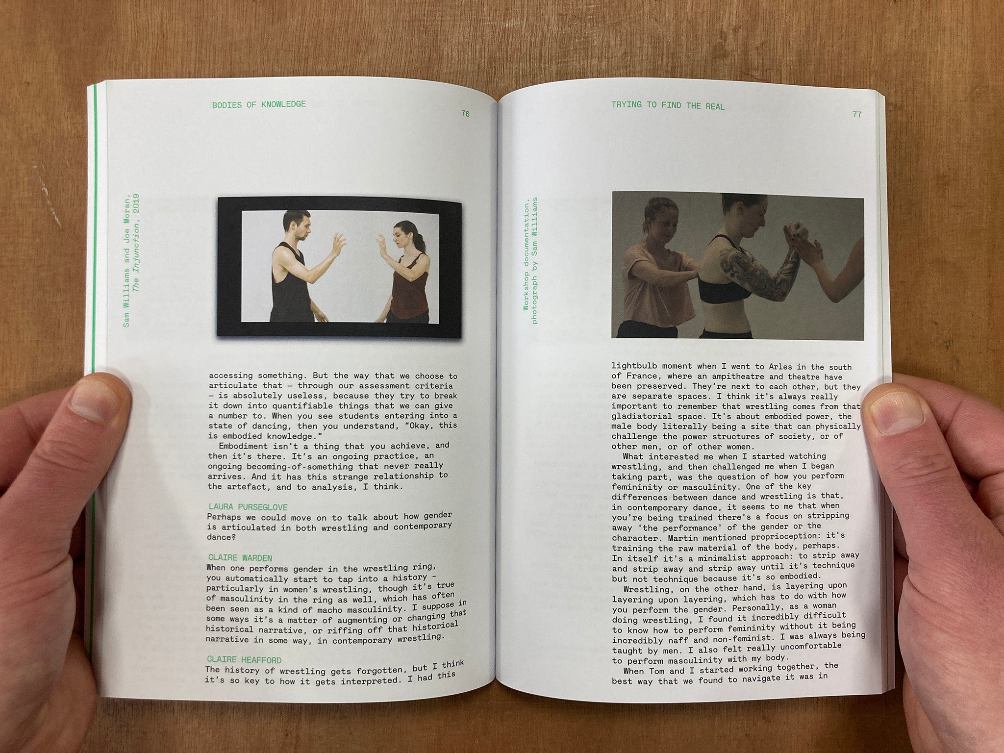 BODIES OF KNOWLEDGE: THREE CONVERSATIONS ON MOVEMENT, COMMUNICATION AND IDENTITY by Laura Purseglove