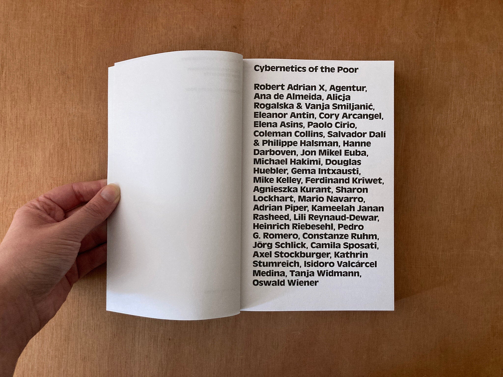 CYBERNETICS OF THE POOR by Various Authors