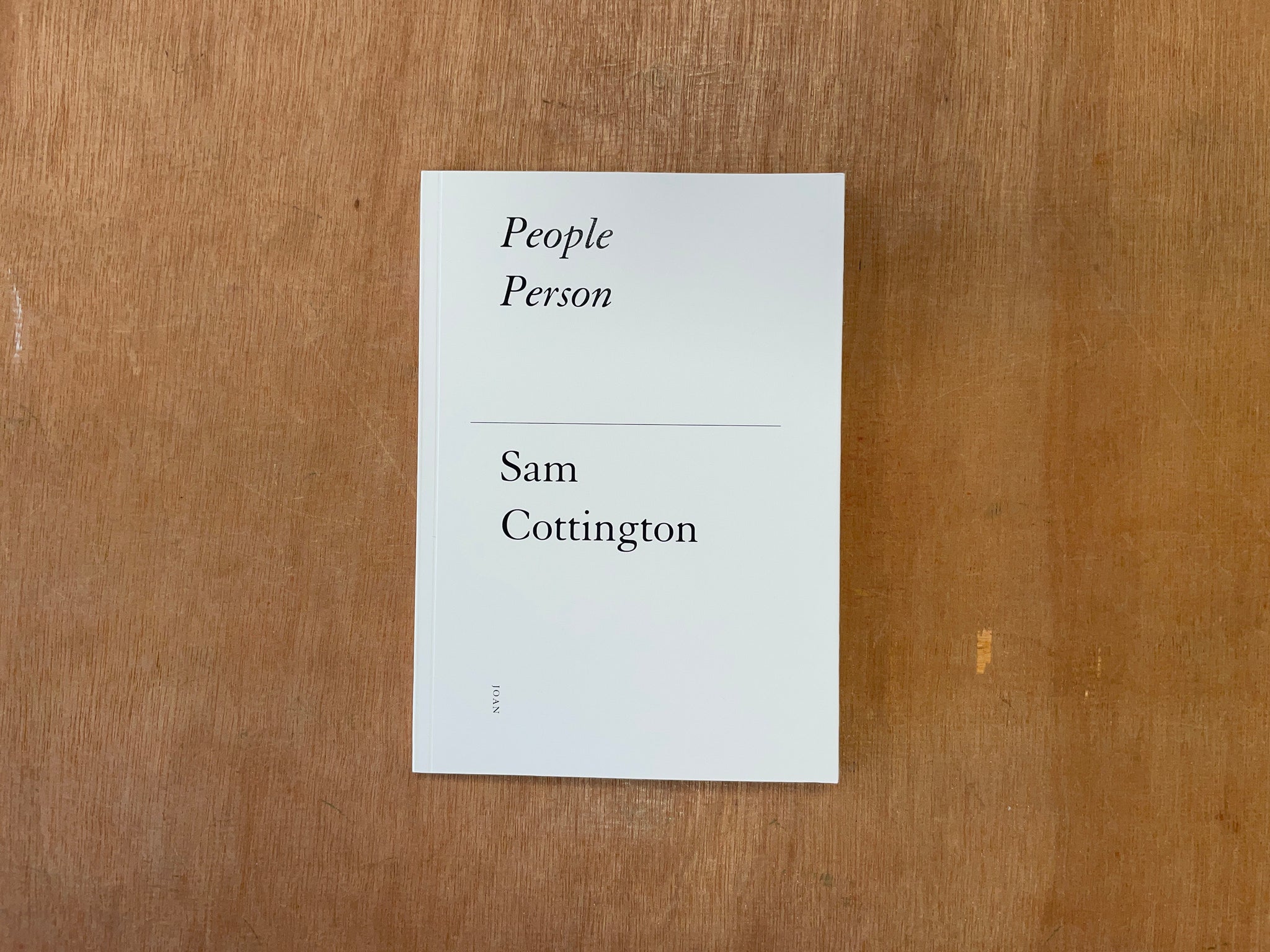 PEOPLE PERSON by Sam Cottington