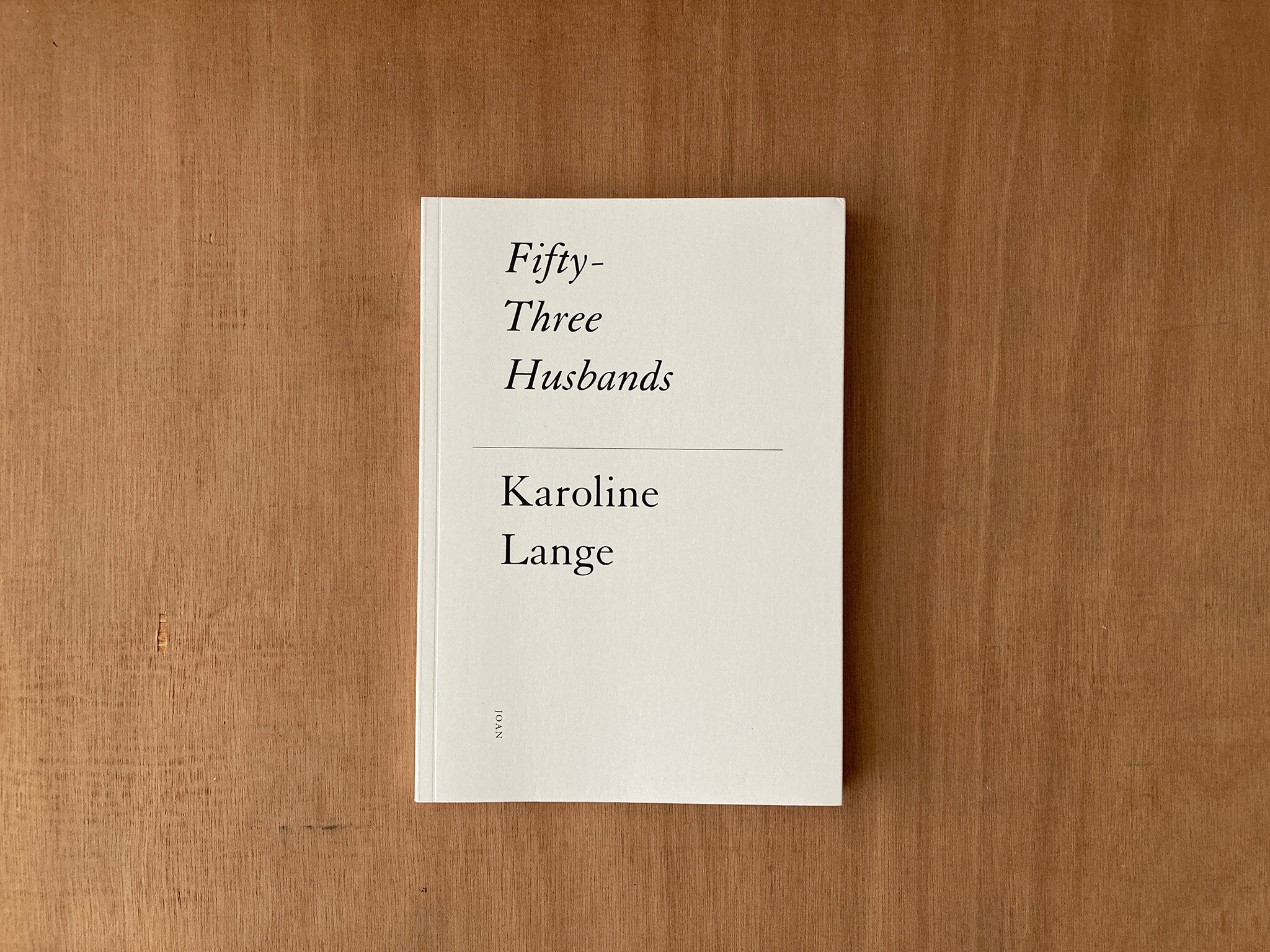 FIFTY-THREE HUSBANDS by Karoline Lange
