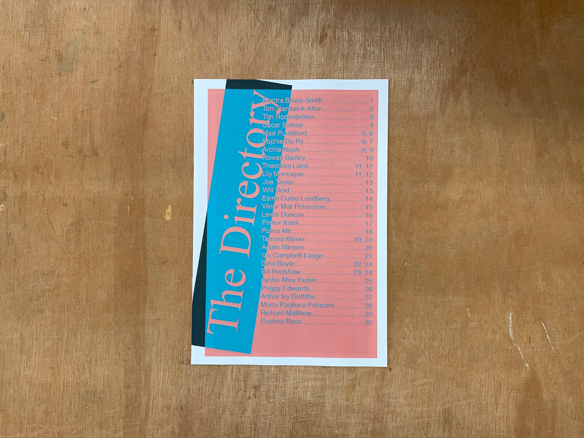 THE DIRECTORY by Cosima Ross and Lily Montague
