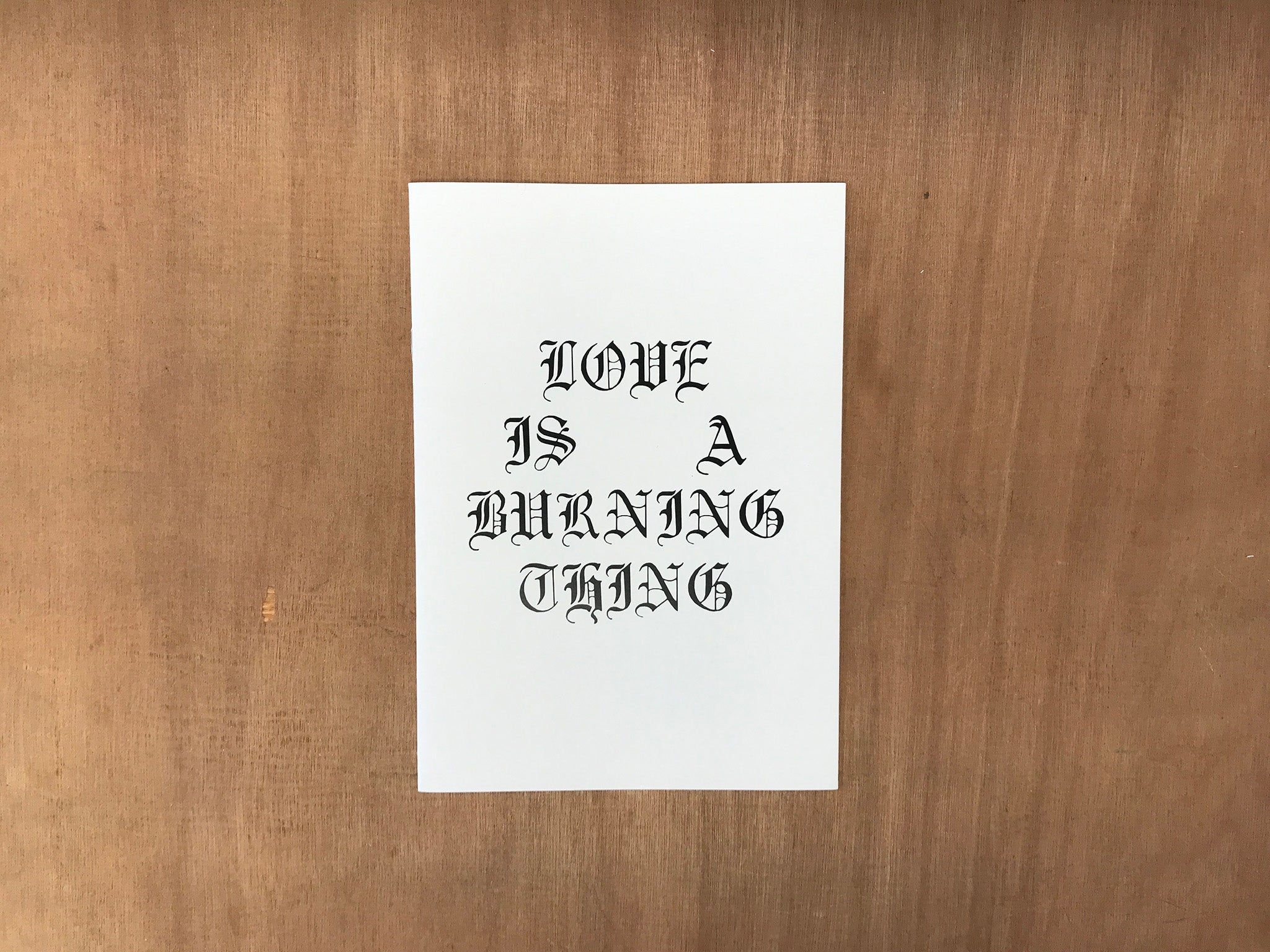LOVE IS A BURNING THING by Ali Lotz