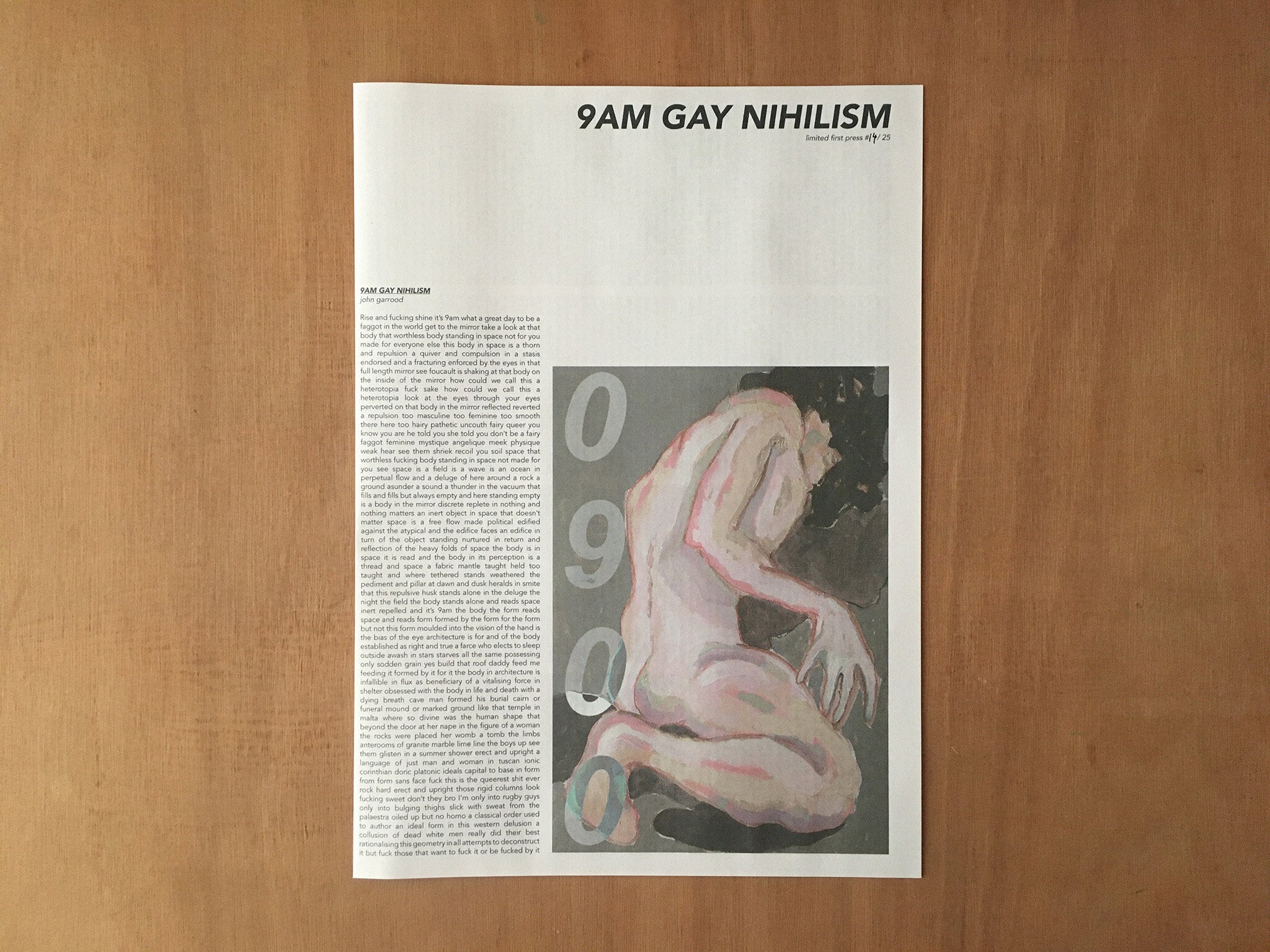 9AM GAY NIHILISM by John Garrood