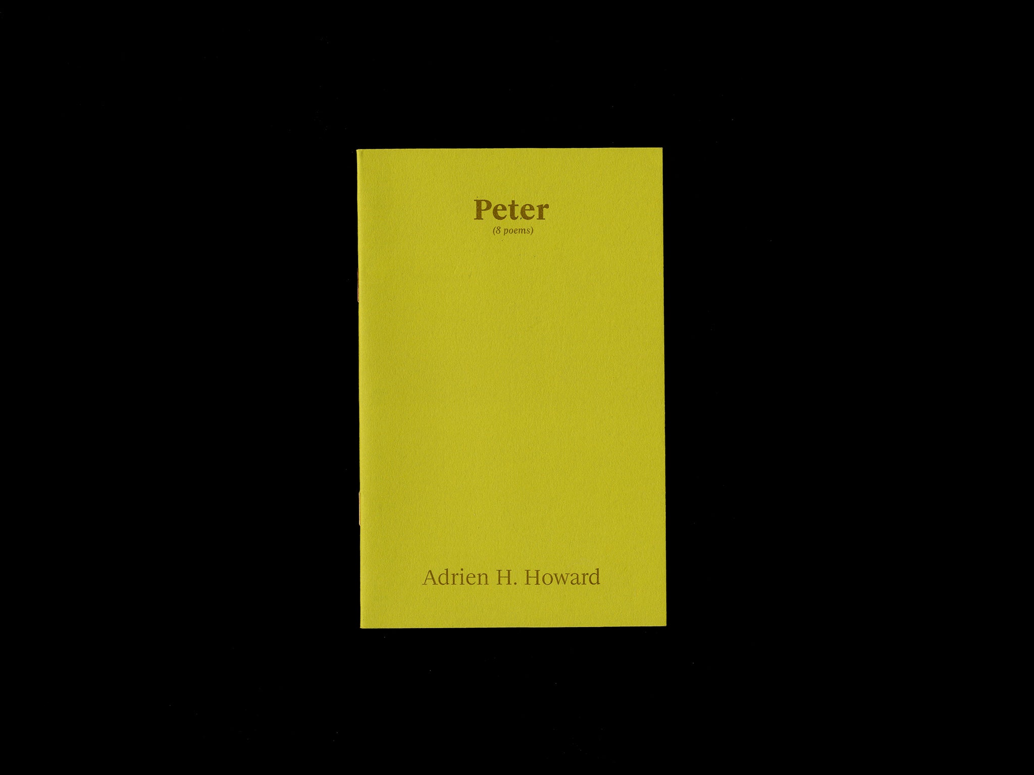 PETER (8 POEMS) by Adrien H. Howard